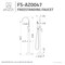 Anzzi Coral 2-Handle Freestanding Claw Foot Tub Faucet in Polished Chrome FS-AZ0047CH - alternate 2